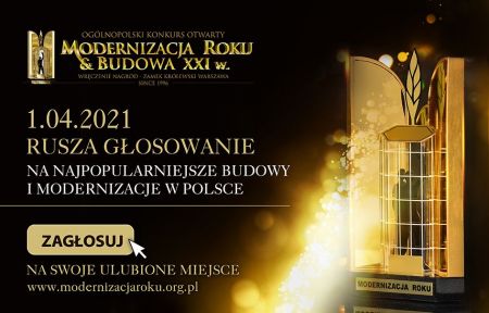 Baner informacyjny - XXV edycji Ogólnopolskiego konkursu "Modernizacja Roku & Budowa XXI w."