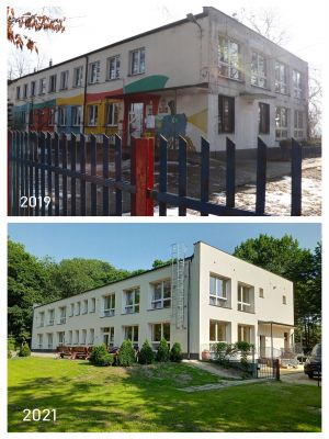 Miejskie Przedszkole Nr 1 przed i po termomodernizacji