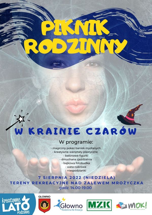 plakat informujący o pikniku rodzinnym