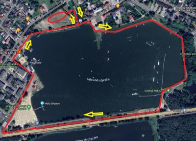 Trasa biegu dla kategorii Głowieńska Piątka