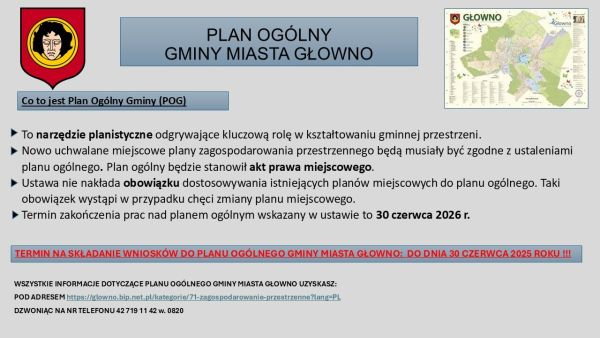 Plan ogólny Gminy Miasta Głowno