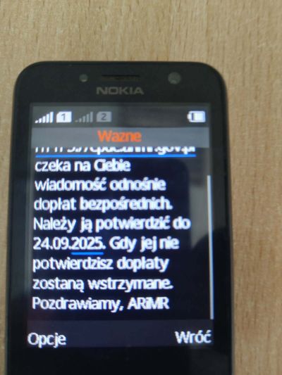 Fałszywe wiadomości sms
