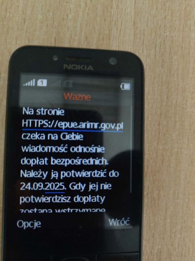 Fałszywe wiadomości sms