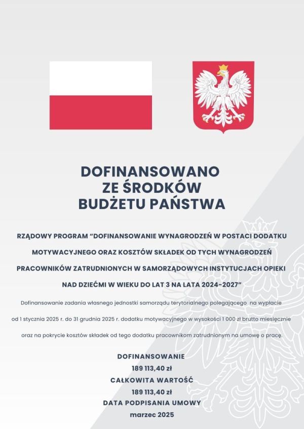 plakat informacyjny o projekcie