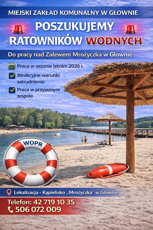 Ogłoszenie - praca ratownik wodny