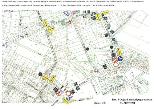 mapka objazdu