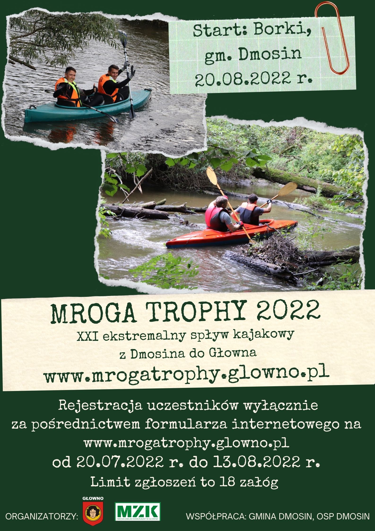 Spływ Mroga Trophy 2022 