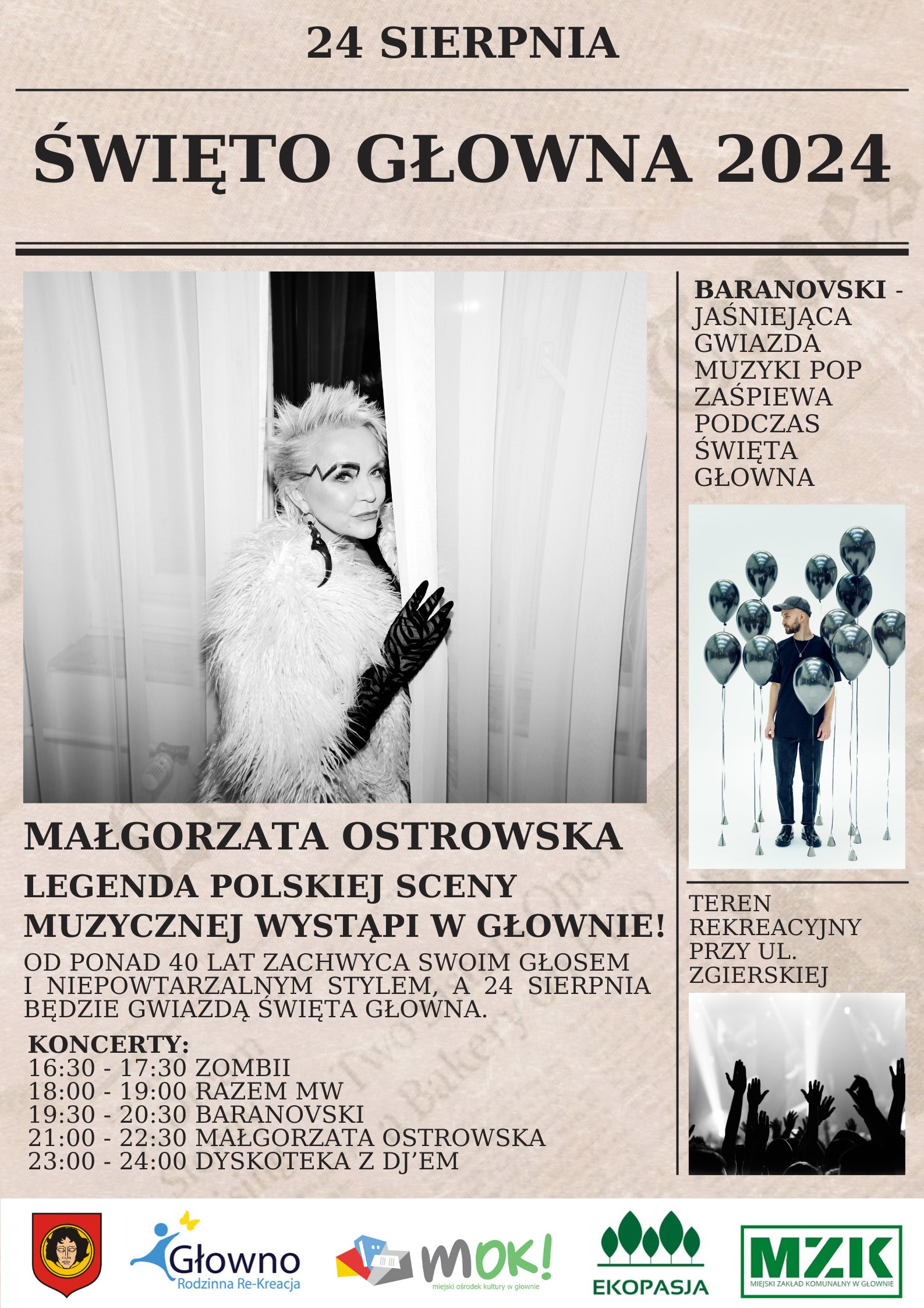 Plakat Święto Głowna