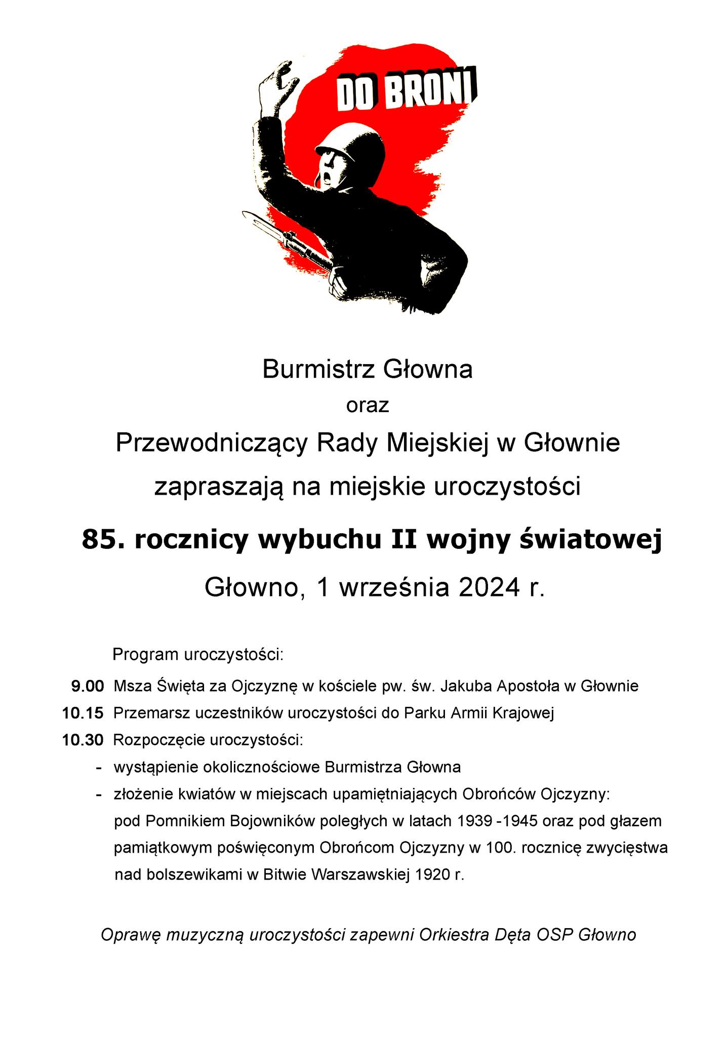 Obchody 85. rocznicy wybuchu II wojny światowej