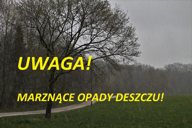 Ostrzeżenie meteorologiczne – marznące opady deszczu!