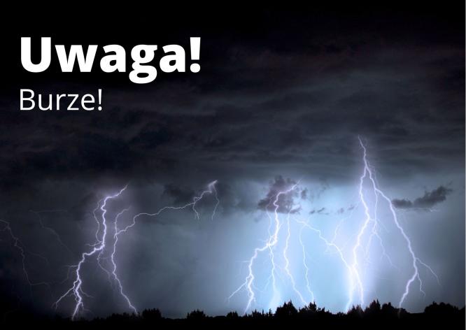 Ostrzeżenie meteorologiczne - burze