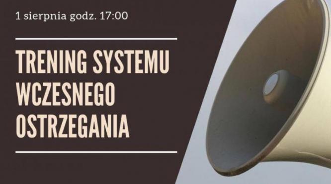 Trening systemu wykrywania i alarmowania ludności
