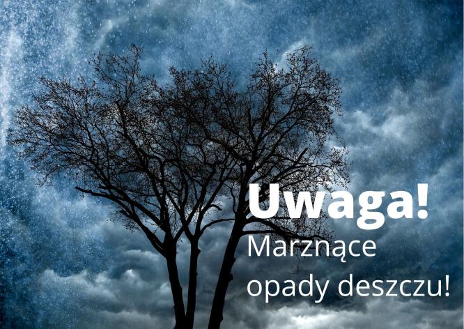 Ostrzeżenie meteorologiczne - marznące opady deszczu